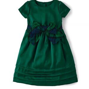 NEW Gymboree 2T Toddler Green Special Occasion Dress Noble Bow and Diaper Cover